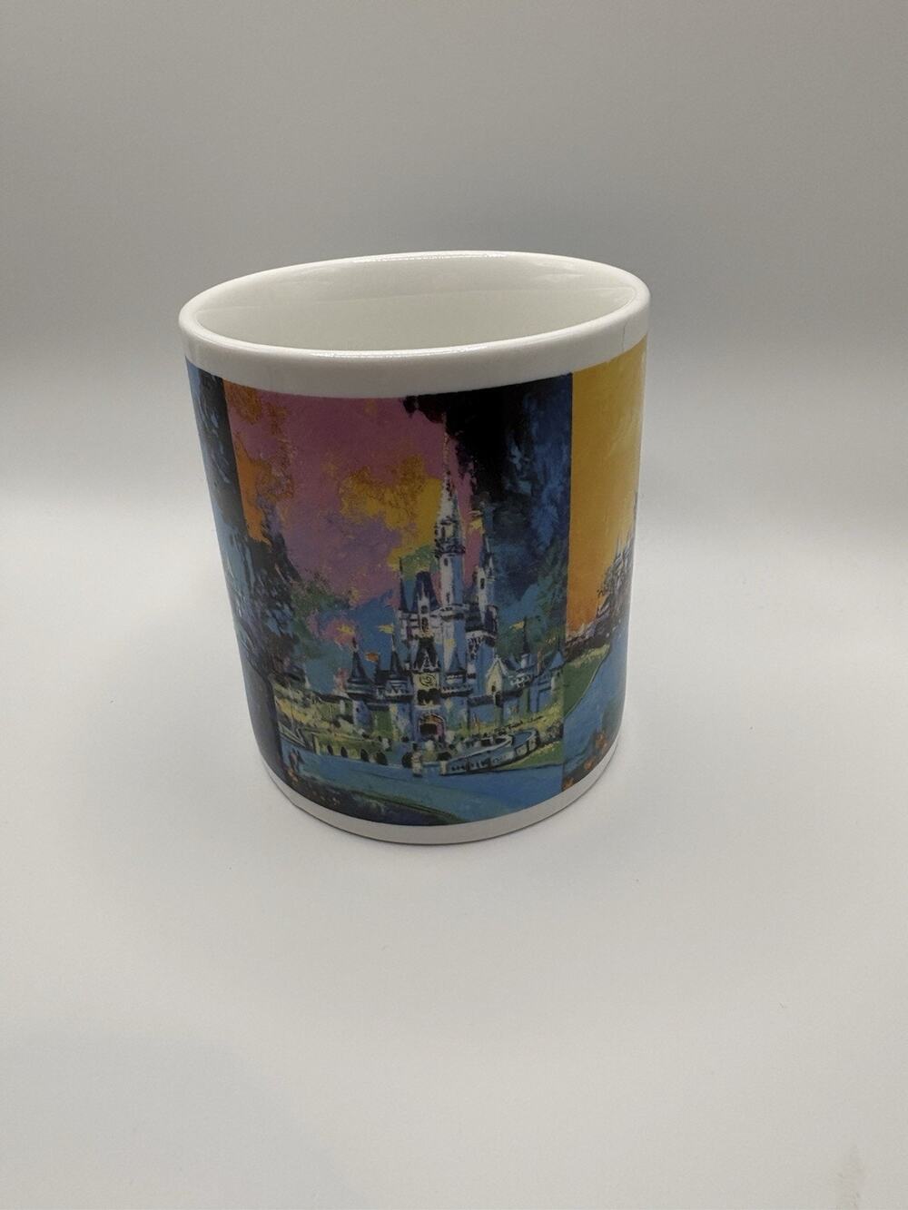 Disney World Embrace Jumbo Mug Eric Robison Art Castle Rare Misprint Typo 24oz